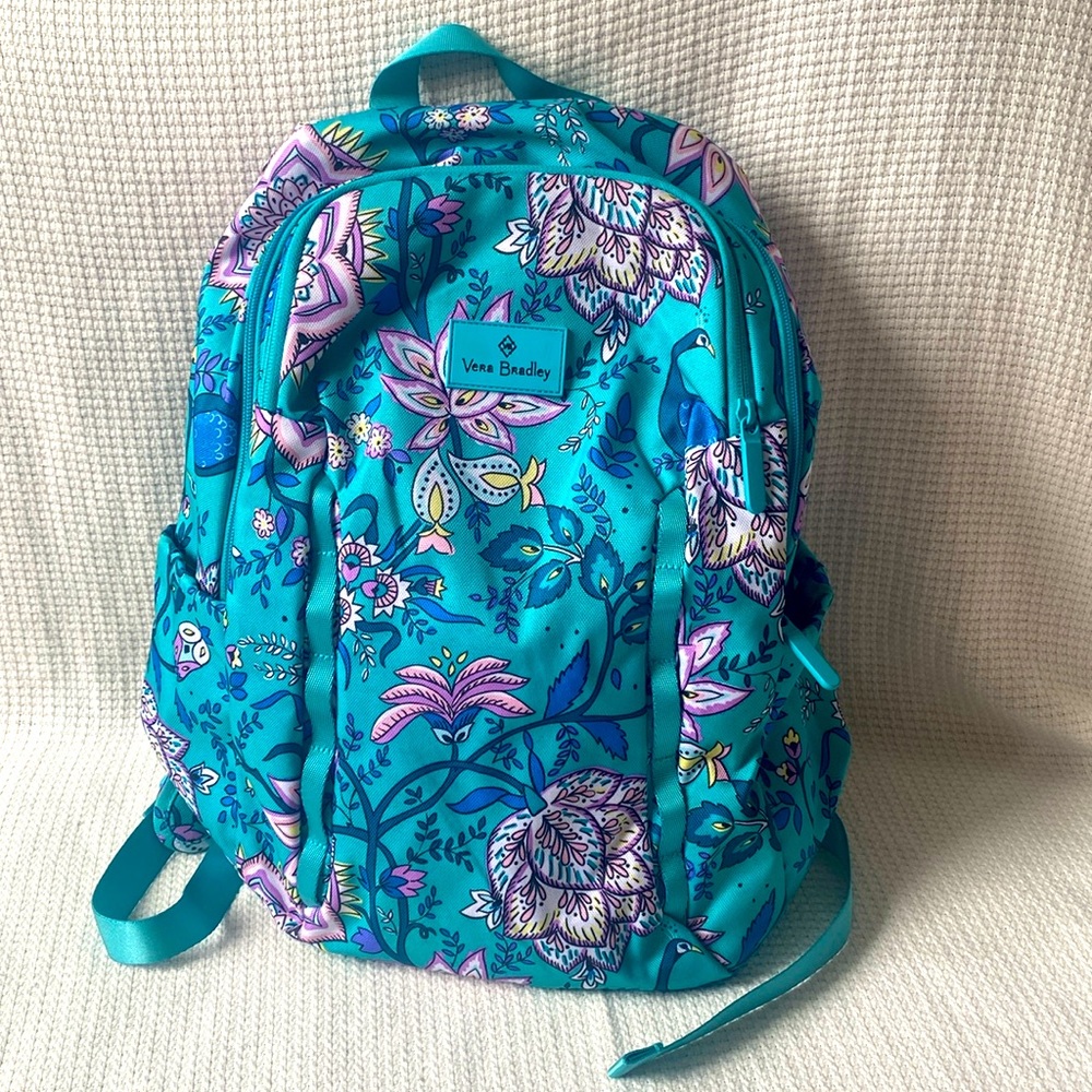 Vera Bradley Lighten Up Sporty Backpack - Peacock garden